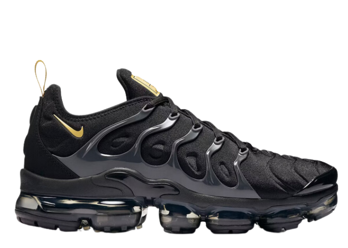 Nike Air VaporMax Plus Black Metallic Gold Anthracite BQ5068 001